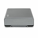 Rocstor Rocpro D90 24 TB Desktop Rugged Hard Drive - 3.5" External - SATA (SATA/600) - Aluminum Gray