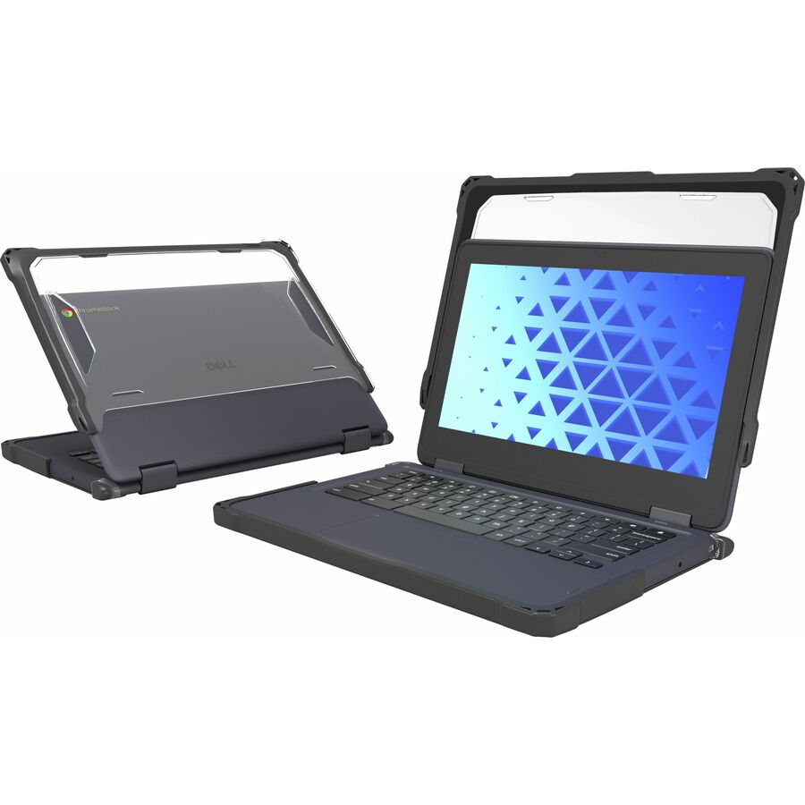 MAXCases Extreme Shell-F Chromebook Case for Dell Chromebook 11" 2:1 Convertible (Model #CC11260/2025)(Grey)