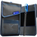 MAXCases ShieldBloc Phone Pouch w/RF Blocking, ID Pocket and Velcro Closures (Grey)