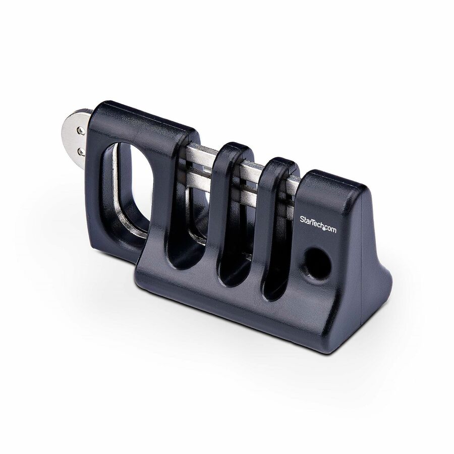StarTech Peripheral Cable Anchor Lock, Secure Keyboard/Mouse For Shared Computer, Metal Plate Cable Trap, Use w/Laptop Lock Cable, TAA