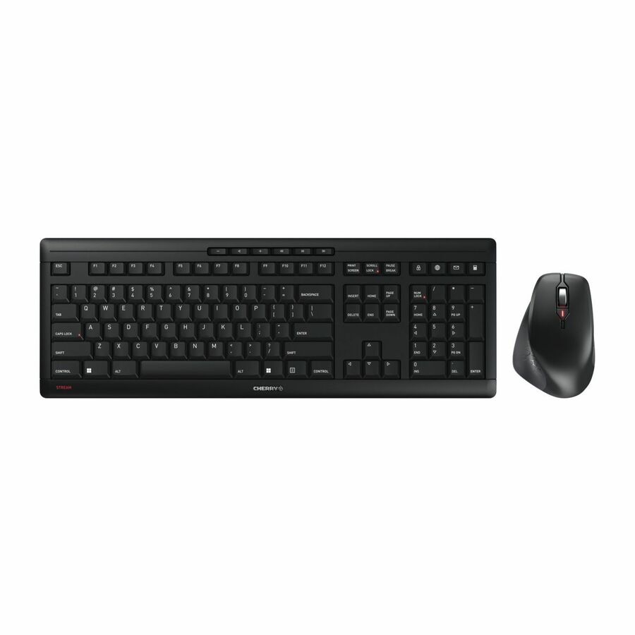 CHERRY STREAM DESKTOP COMFORT Wireless Desktop Set, AES0128 Encrypted