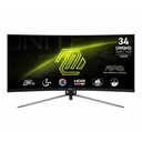 MSI MAG 345CQR 34" Class UW-QHD Curved Screen Gaming LED Monitor - 21:9 - Metallic Black