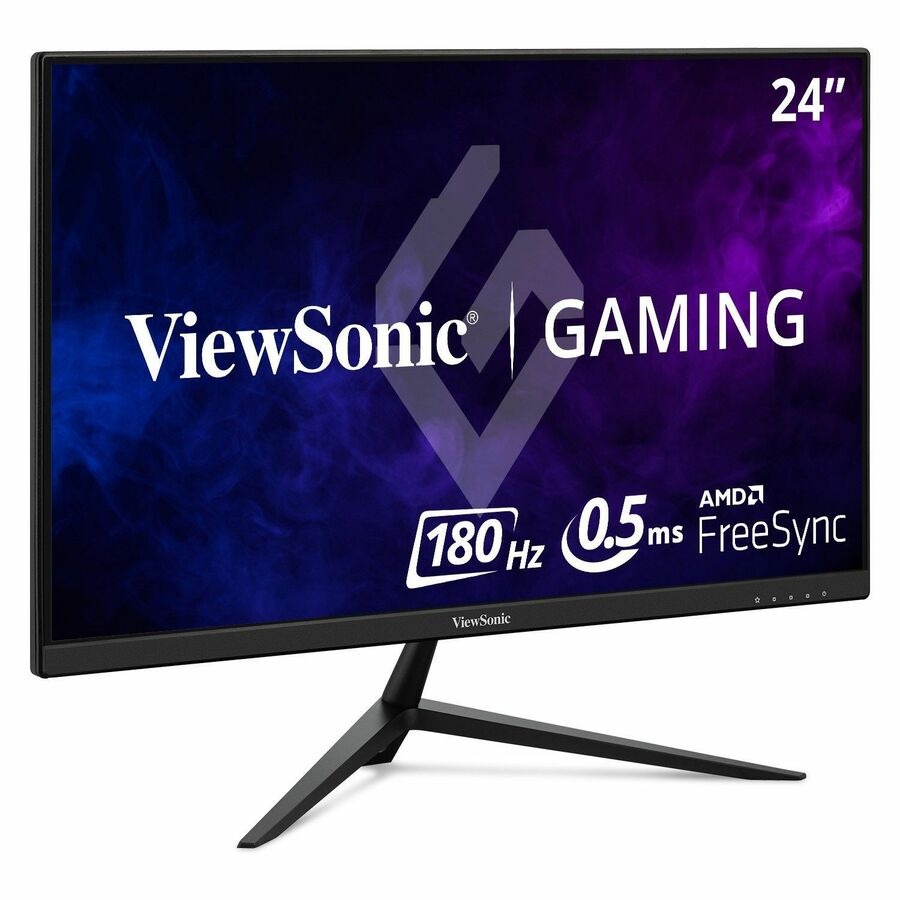 ViewSonic VX2428A 24 Inch 1080p Gaming Monitor, IPS Display with 180Hz and 0.5ms for Fast Gameplay, FreeSync and Eye Care Technology for Smooth Visuals, HDMI, and DisplayPort Inputs