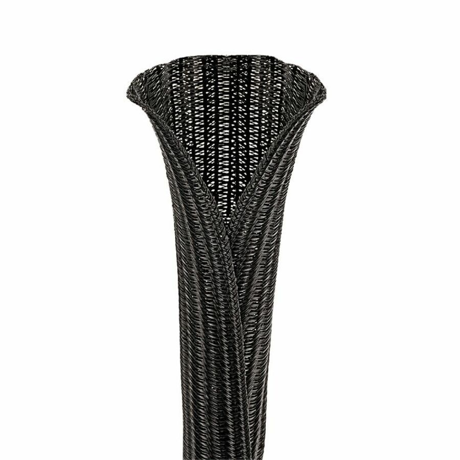 Panduit Pan-Wrap SE25PS-TR0 Split Sleeving, Black, PET, 0.25" Nom Dia., 200', PK1