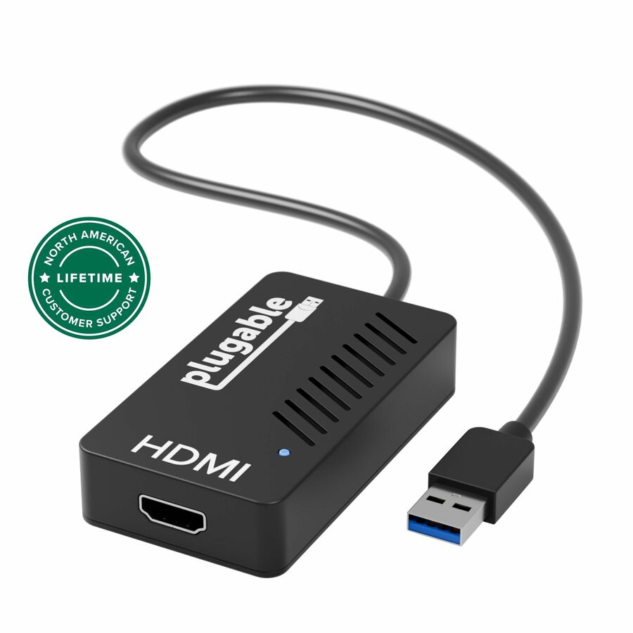 Plugable USB 3.0 to HDMI Video Graphics Adapter with Audio for Multiple Monitors