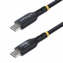 StarTech 3ft (91cm) USB-C Charging Cable, Charge & Sync, 240W (5A) PD EPR, USB 2.0 Laptop Charger Cable, USB-IF Certified , TPE Jacket