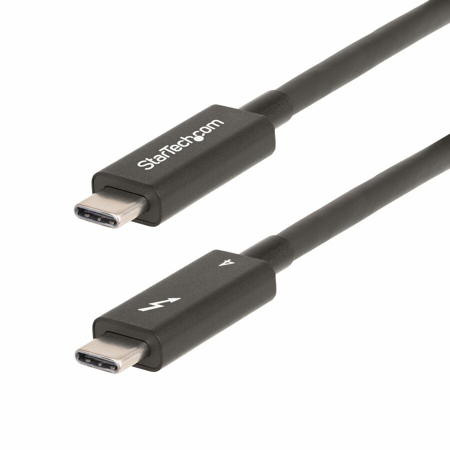 StarTech 6ft (2m) Active Thunderbolt 4 Cable, 40Gbps, 100W PD, 4K/8K Video, Intel-Certified, Compatible w/Thunderbolt 3/USB 3.2/DisplayPort