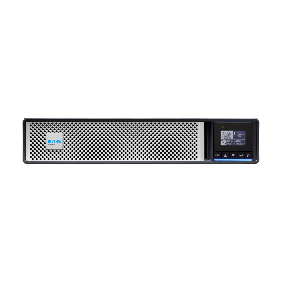 Eaton 5PX G2 2200VA 2200W 208V Line-Interactive UPS - 2 C19, 8 C13 Outlets, Cybersecure Network Card Option, Extended Run, 2U Rack/Tower