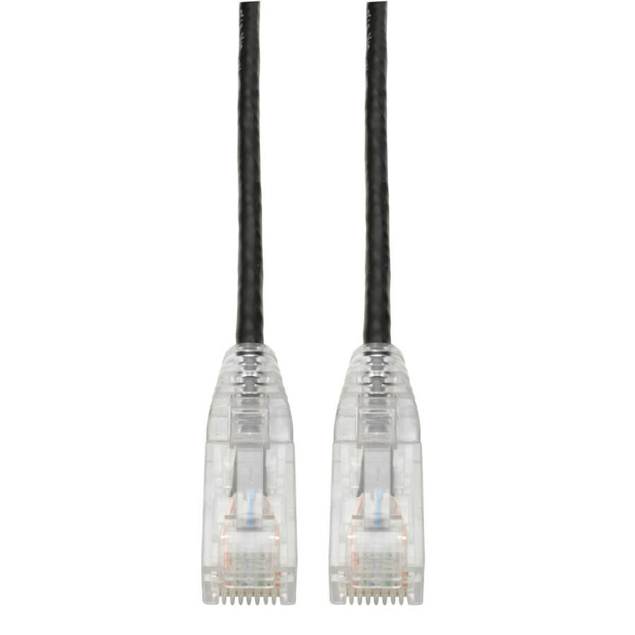 Tripp Lite by Eaton Cat6 Gigabit Snagless Slim UTP Ethernet Cable (RJ45 M/M) PoE Black 3 ft. (0.91 m)