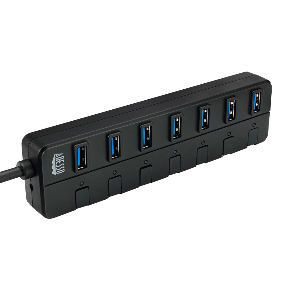 Adesso 7-ports USB 3.0 Hub with 5V2A Power Adaptor