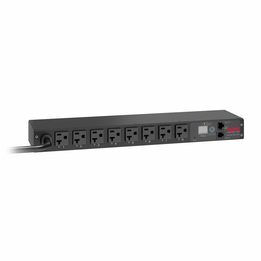 APC NetShelter Switched Rack PDU, 1U, 20A, 120V, 8 NEMA 5-20 outlet