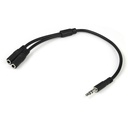 StarTech Slim Stereo Splitter Cable - 3.5mm Male to 2x 3.5mm Female