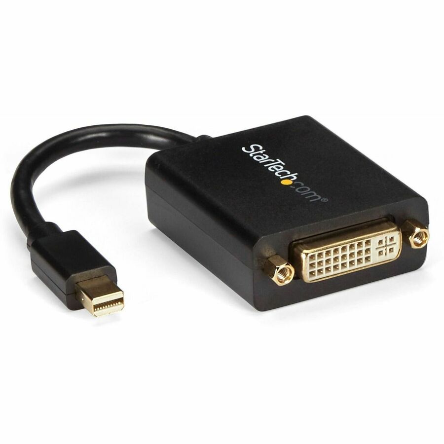 StarTech Mini DisplayPort to DVI Adapter, Mini DP to DVI-D Converter, 1080p Video, VESA Certified, mDP 1.2 to DVI Monitor/Display