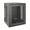 Tripp Lite by Eaton SmartRack 15U Low-Profile Switch-Depth Wall-Mount Half-Height Rack Enclosure Hinged Back