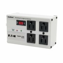 Eaton Tripp Lite Series Isobar 4-Outlet Surge Protector, 6 ft. Cord with Right-Angle Plug, 3330 Joules, Diagnostic LEDs, Metal Housing