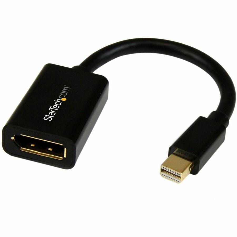 StarTech Mini DisplayPort to DisplayPort Adapter, 4K x 2K Video, Ultra HD Mini DP to DP Converter, mDP to DP 1.2 Adapter, Male/Female
