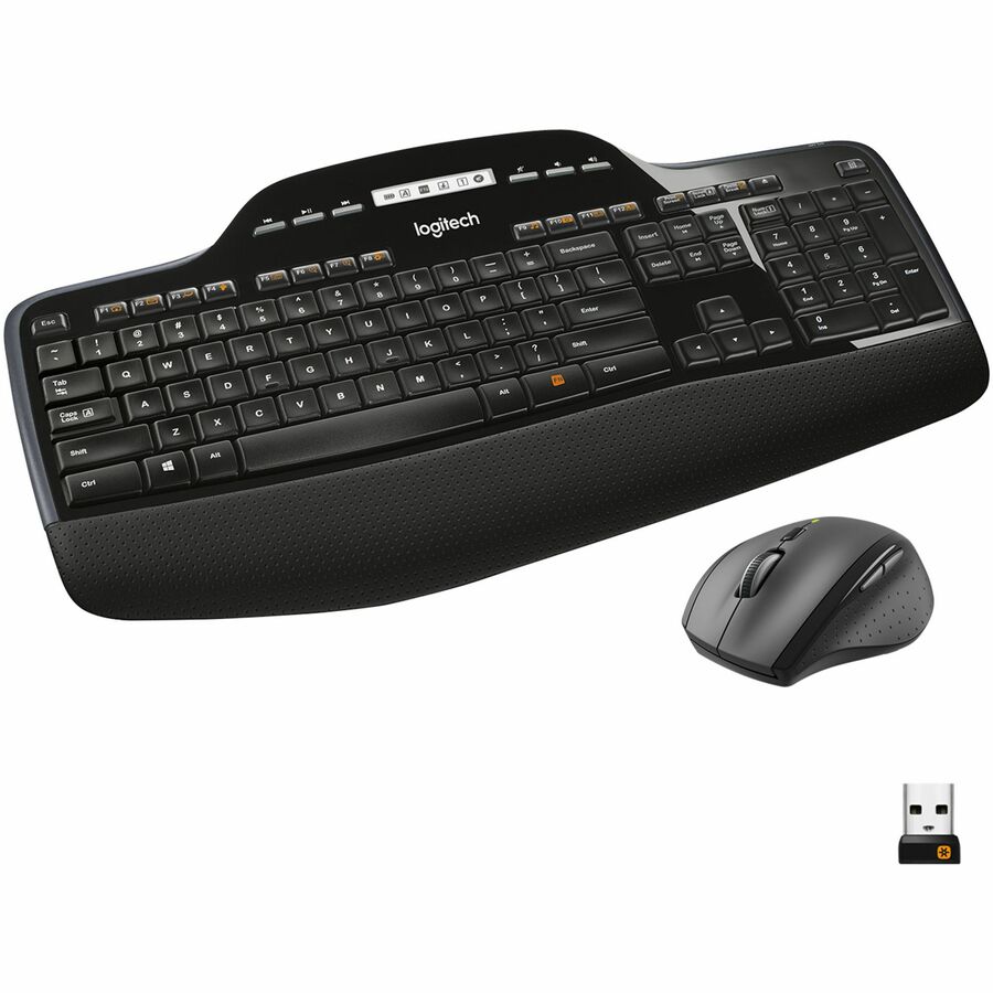[12LogMK710] Logitech MK710 Wireless Keyboard and Mouse Combo for Windows, 2.4GHz Advanced Wireless, Wireless Mouse