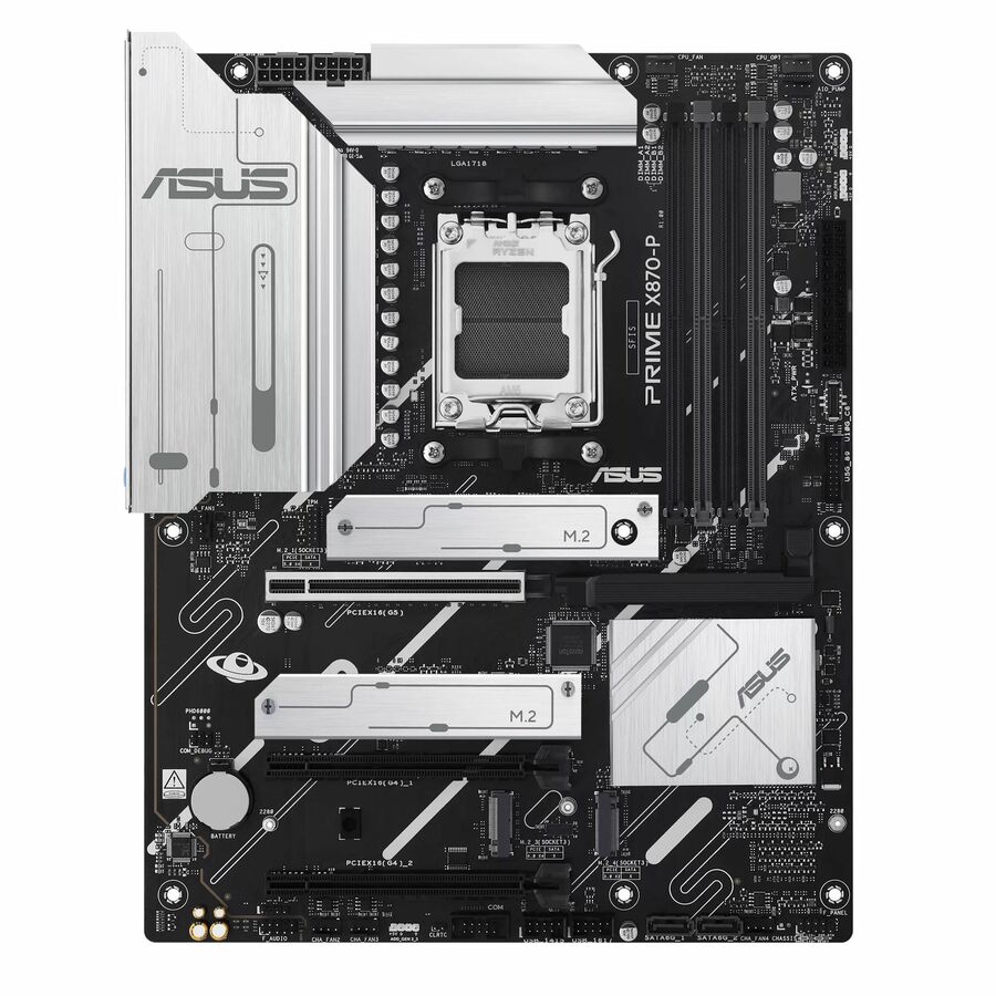 Asus Prime X870-P-CSM Gaming Desktop Motherboard - AMD X870 Chipset - Socket AM5 - ATX