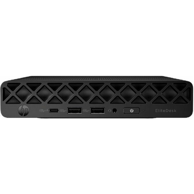 HP EliteDesk 8 G1i Desktop Computer - Intel Core Ultra 7 265T - vPro Technology - 16 GB - 256 GB SSD - Desktop Mini - Jack Black