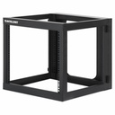 Manhattan 19" Wall Mount Open Frame Network Rack, 9U, Rear-hinged Swing Frame