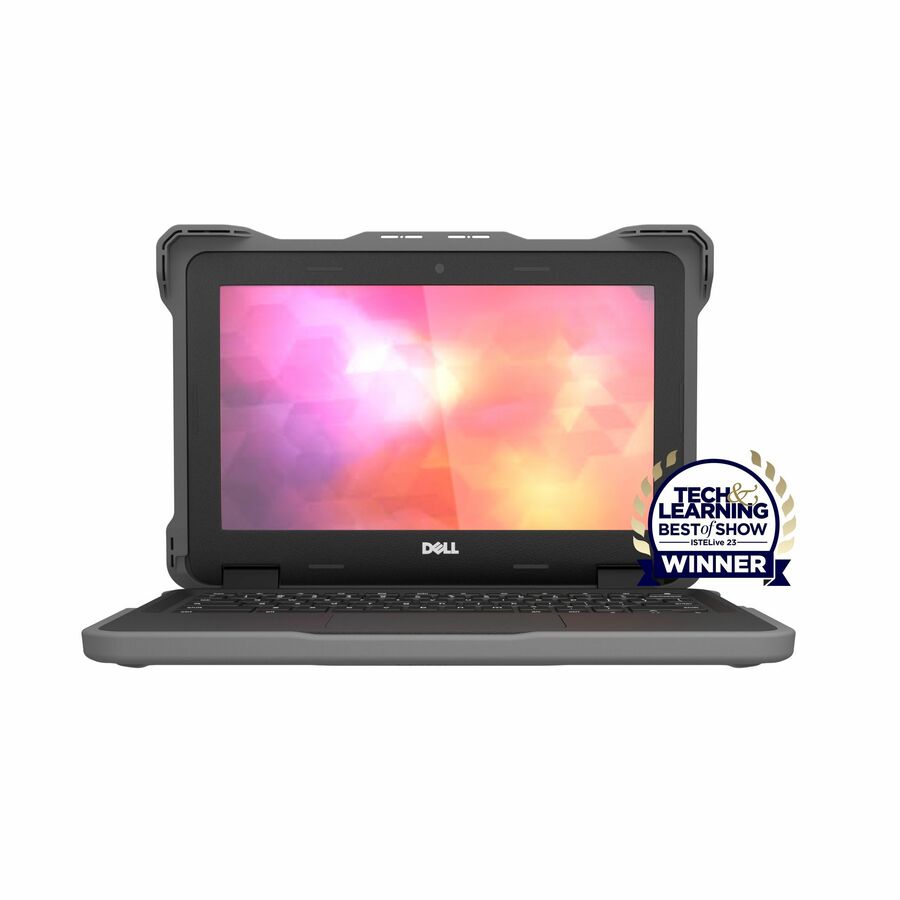 MAXCases Extreme Shell-F Slide Case (ESL bottom panel) for Dell 3120 Windows Clamshell 11.6" (Gray/Clear)