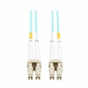 Eaton Tripp Lite Series 10Gb Duplex Multimode 50/125 OM3 OFNP Fiber Patch Cable (LC/LC) - Aqua, 2 m (6.6 ft.), TAA