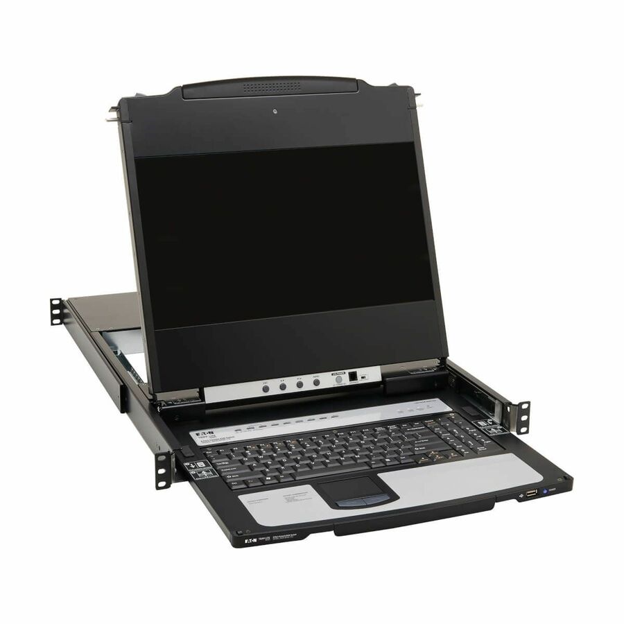 Tripp Lite by Eaton 8-Port NetDirector DisplayPort KVM Switch Console with 17 in. LCD Dual Rail 1U Rack-Mount