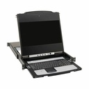 Tripp Lite by Eaton 8-Port NetDirector DisplayPort KVM Switch Console with 17 in. LCD Dual Rail 1U Rack-Mount
