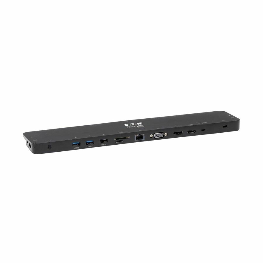 Tripp Lite by Eaton USB-C Dock Triple Display - 4K HDMI & DP VGA USB 3.x (5Gbps) and USB 2.0 Hub Ports GbE 100W PD Charging