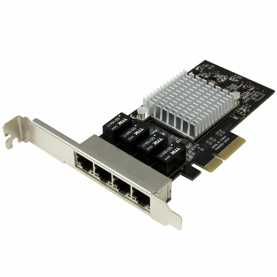 StarTech 4-Port Gigabit Ethernet Network Card - PCI Express, Intel I350 NIC - Quad Port PCIe Network Adapter Card w/ Intel Chip