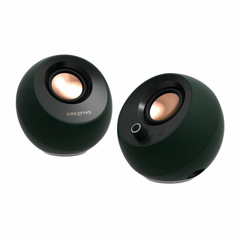 Creative Pebble Pro 2.0 Bluetooth Speaker System - 10 W RMS - Black