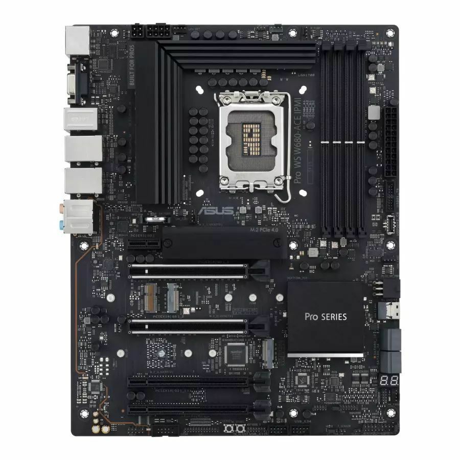 Asus Pro WS W680-ACE IPMI Workstation Motherboard - Intel W680 Chipset - Socket LGA-1700 - ATX