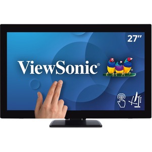 ViewSonic TD2760 27 Inch 1080p Touch Screen Monitor, 10-Point Multi-Touch for Commercial Signage and Hospitality, RS232 Control, Advanced Ergonomics, HDMI, DisplayPort