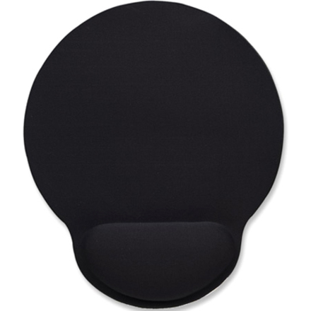 Wrist Gel Support Pad and Mouse Mat, Black, 241 x 203 x 40 mm, non slip base, Lifetime Warranty