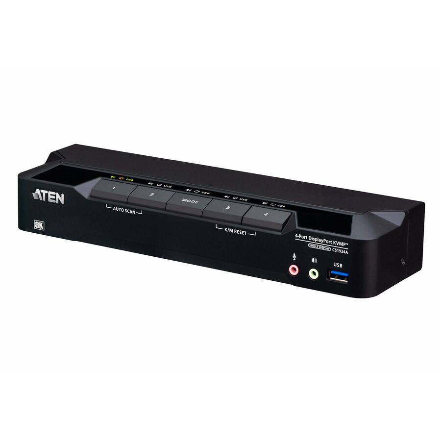 ATEN 4-Port USB 3.0 8K DisplayPort KVMP Switch (Cables included)