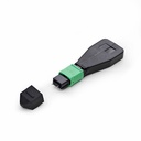 StarTech MPO Loopback Plug, Single Mode 9/125 MPO-8 Male Fiber Loopback Adapter, MPO/MTP Loopback Test Plug MPO Male Loopback Tester