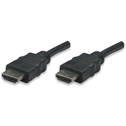Manhattan HDMI Male to Male High Speed Shielded Cable, 25', Black