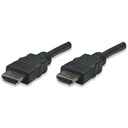 Manhattan HDMI Male to Male High Speed Shielded Cable, 25', Black