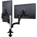 Chief Kontour K1C Dynamic Dual Monitor Arm Desk Mount - For 10-38 Inch Monitors - Display Desk Mount - Silver