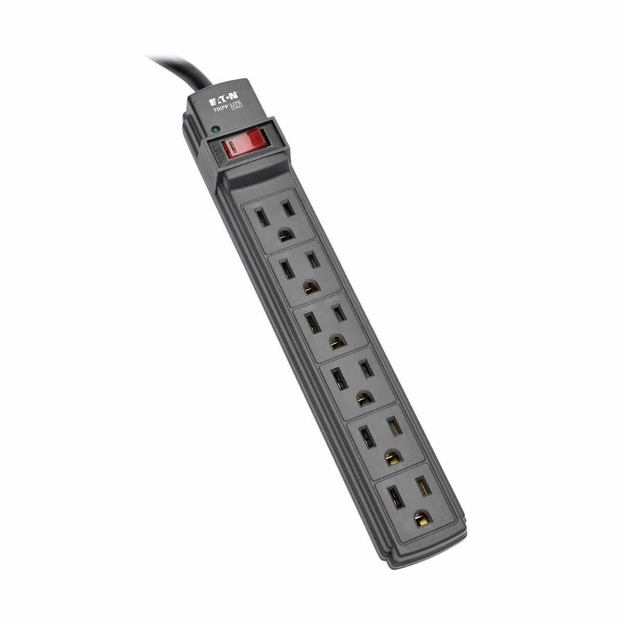 Tripp Lite by Eaton Power It! 6-Outlet Power Strip 6 ft. (1.83 m) Cord Black Housing