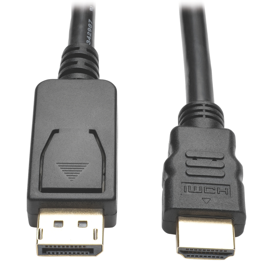 Eaton Tripp Lite Series DisplayPort 1.2 to HDMI Adapter Cable (DP with Latches to HDMI M/M), 4K, 6 ft. (1.8 m)