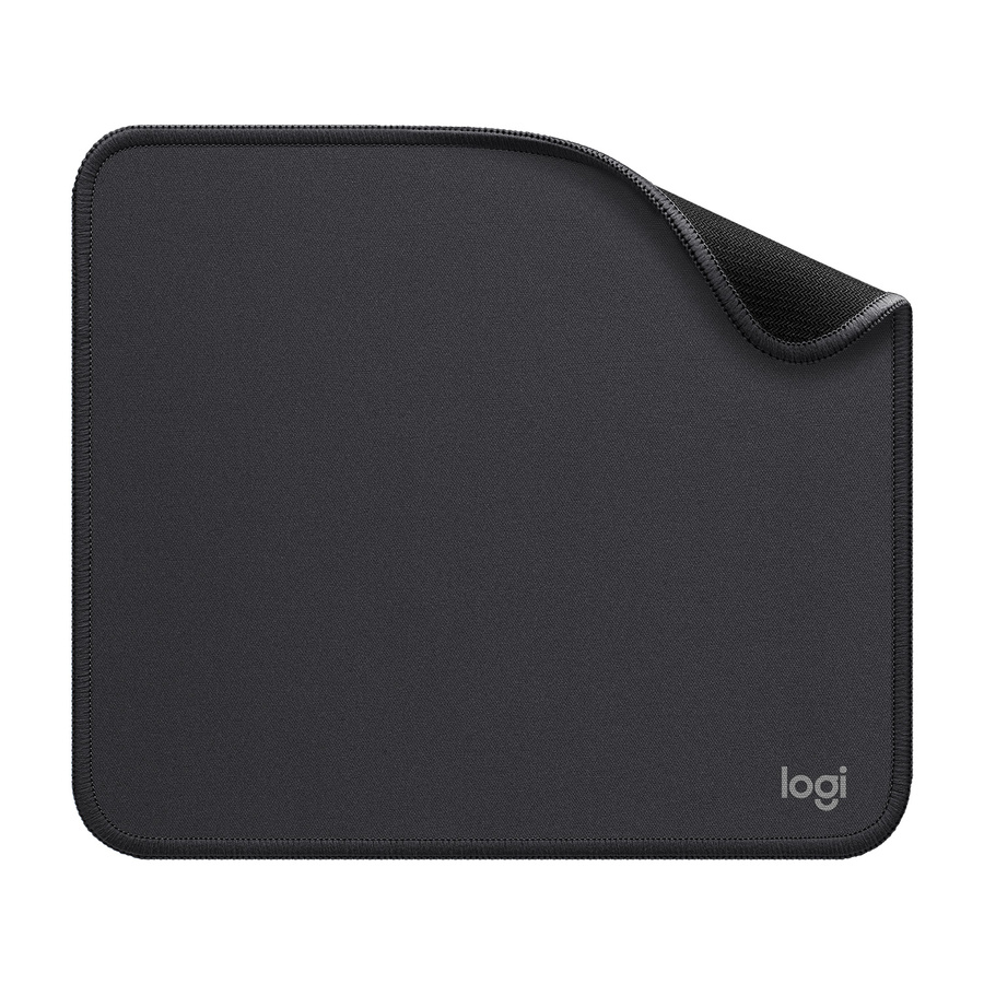 Logitech Mouse Pad - Studio Series, Computer Mouse Mat with Anti-slip Rubber Base, Spill-Resistant Surface, Graphite