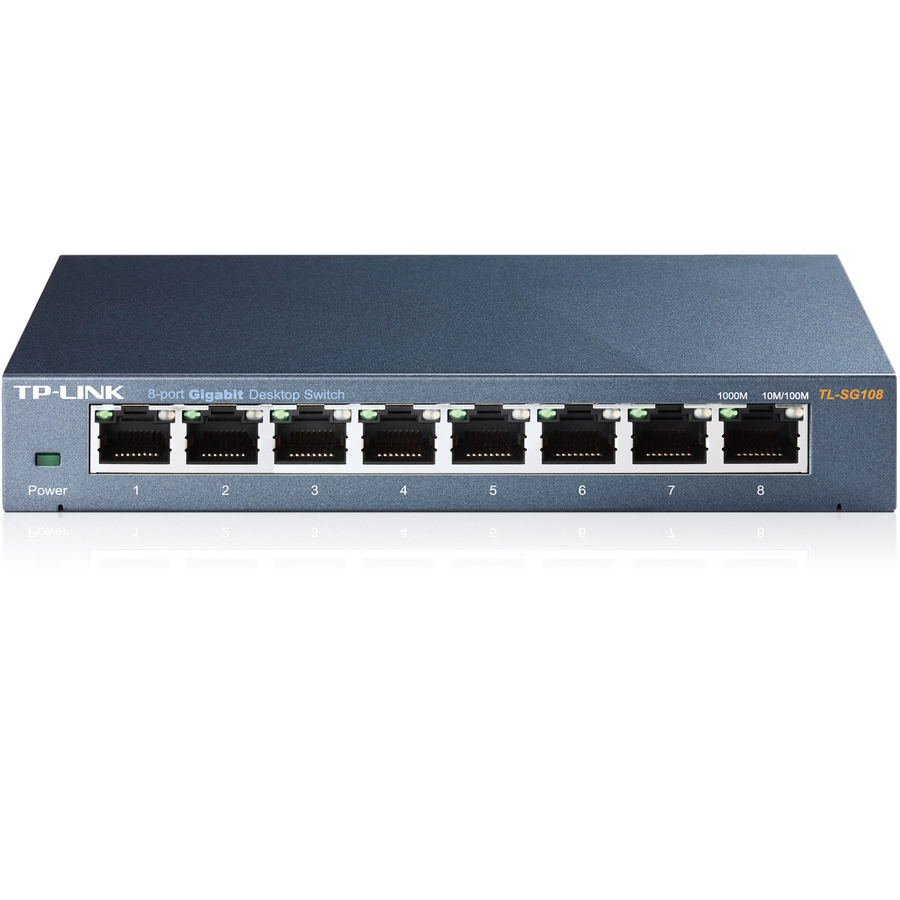 TP-LINK TL-SG108 - 8 Port Gigabit Unmanaged Ethernet Network Switch - Limited Lifetime Protection
