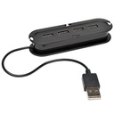 Tripp Lite by Eaton 4-Port USB 2.0 Hi-Speed Ultra-Mini Hub w/ Cable Compact Mobile