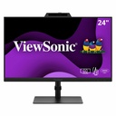 ViewSonic VG2441V 24 Inch 1080p Monitor, IPS Display with Windows Hello, Built-in Microphone, and IR 5MP Webcam for Smooth Video Conferencing, Advanced Ergonomics, USB-C, HDMI, and DisplayPort Inputs