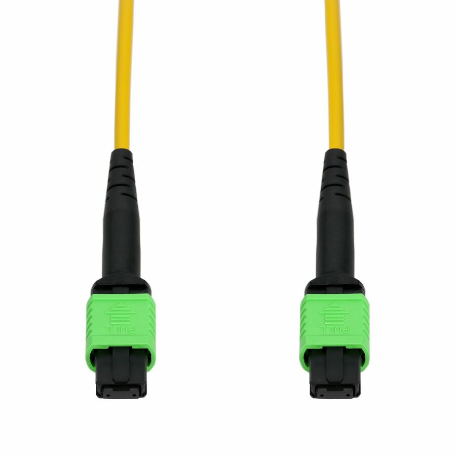 AddOn 1m MPO/APC to MPO/APC Yellow OS2 OFNR (Riser-Rated) 12-Strand SMF Fiber Patch Cable