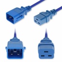 AddOn 6ft C20 Male to C19 Female P-Lock Compatible Industrial Grade 12 AWG 250V at 20A PVC SJT (Service Junior Thermoplastic) Blue Power Cable
