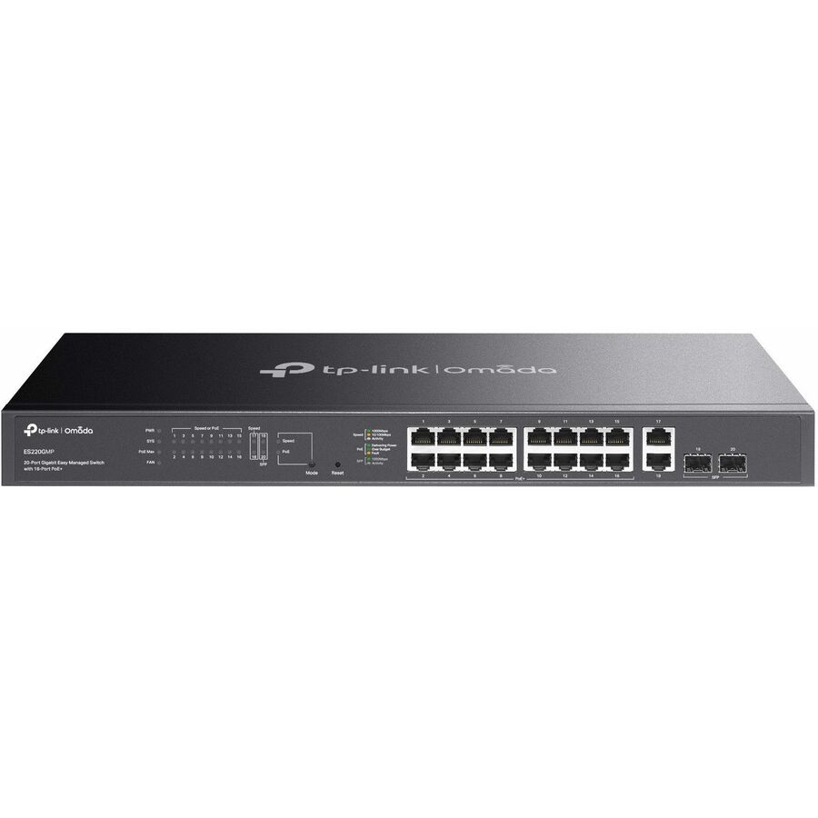 Omada 20-Port Gigabit Easy Managed Switch with 16-Port PoE+