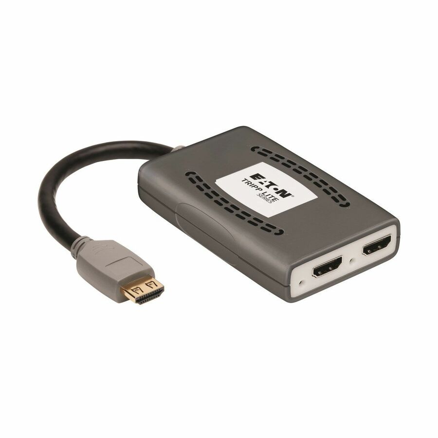 Eaton Tripp Lite Series 2-Port HDMI Splitter - 4K @ 60 Hz, 4:4:4, Multi-Resolution Support, HDR, HDCP 2.2, USB Powered, TAA