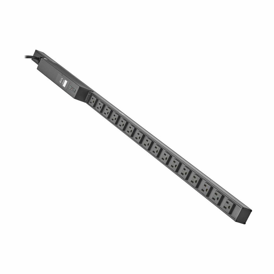 Eaton Tripp Lite Series 1.44kW Single-Phase Local Metered PDU with ISOBAR Surge Protection, 120V, 3840 Joules, 16 NEMA 5-15R Outlets, 5-15P Input, 15 ft. Cord, 0U Vertical